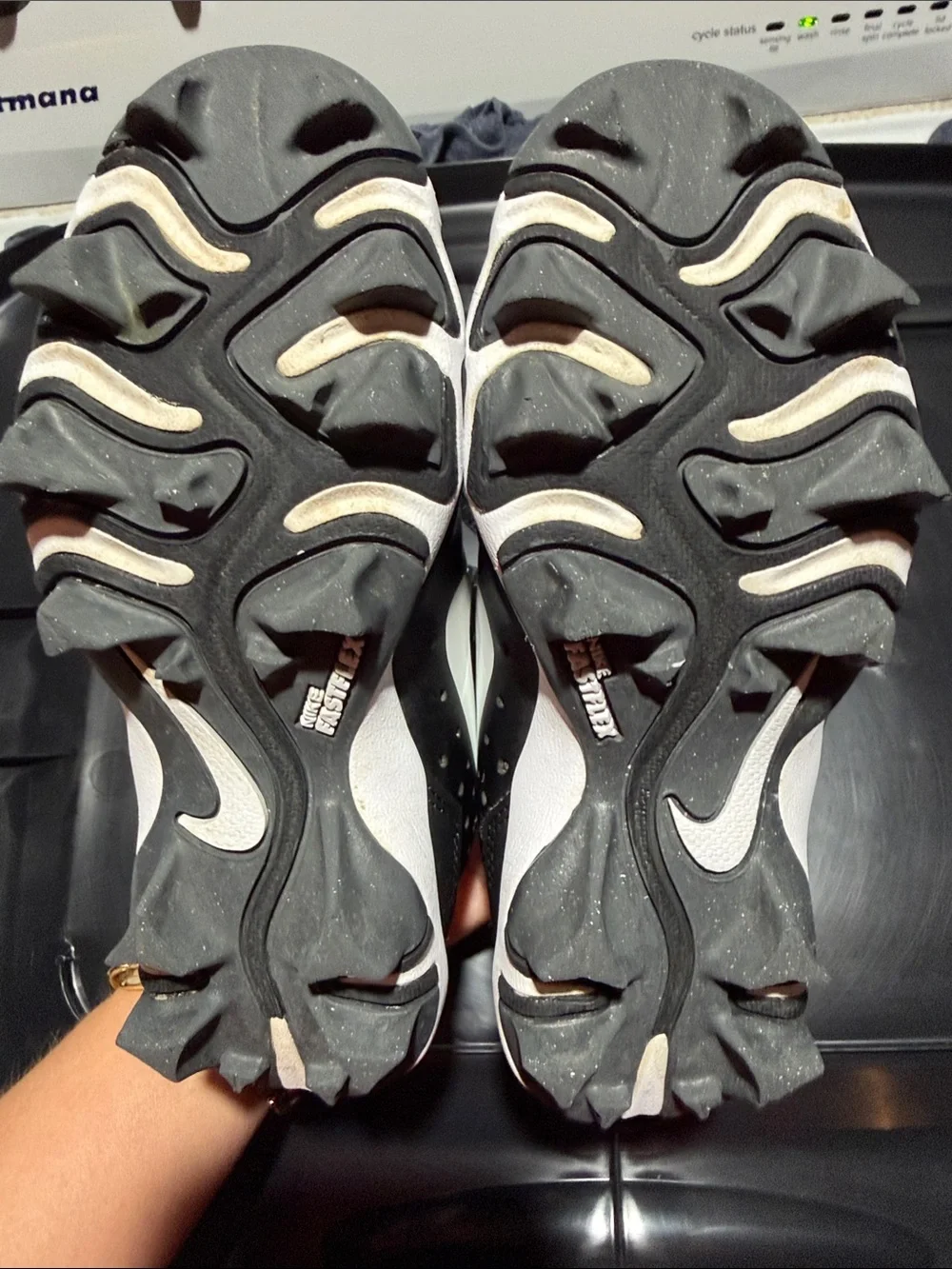 Nike Baseball Black and White Cleats